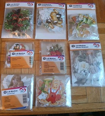 80 x 3 D Motive Jittenmeier Weihnachten, Pinguine, Engel, Eisbären, Lebkuchen - Bild 1 von 4