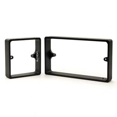 Black Socket Spacers 20mm - 1 Gang and 2 Gang - For Panelled And Tiled Walls - Image 1 of 4