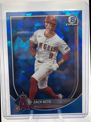 2025 Bowman Baseball Chrome Sapphire Zach Neto #55 Los Angeles Angels - Image 1 of 2