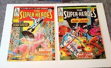 The Super-Heroes #11 #12 Marvel UK Weekly 1977 Silver Surfer X-Men Namor
