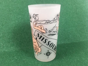 Hazel Atlas Missouri State Souvenir Frosted Glass Tumbler - Picture 1 of 7