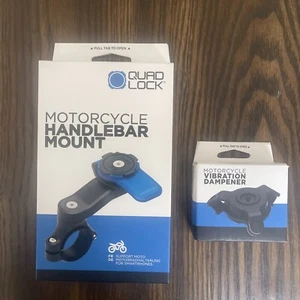 QUAD LOCK Motorcycle/Moto Handlebar Mount + Vibration Dampener FREE SHIPPING - Picture 1 of 4