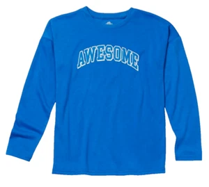 THEREABOUTS M 10/12 Boys Awesome Graphic Strong Blue Long Sleeve Jersy Top NWT - Picture 1 of 4