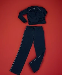 Victoria’s Secret Sport Trainingsanzug schwarz Bein Hose Reißverschluss Jacke Damen XS - Bild 1 von 12