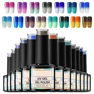 Color Changing Gel Nail Polish 30 Colors Temperature Regulating Summer Base Coat - Picture 1 of 57