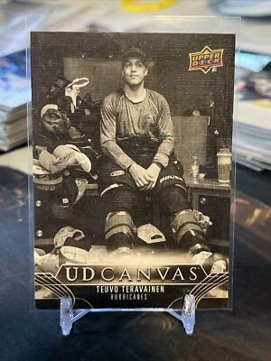 2023-24 Upper Deck UD Canvas Teuvo Teravainen Black and White - Image 1 of 2
