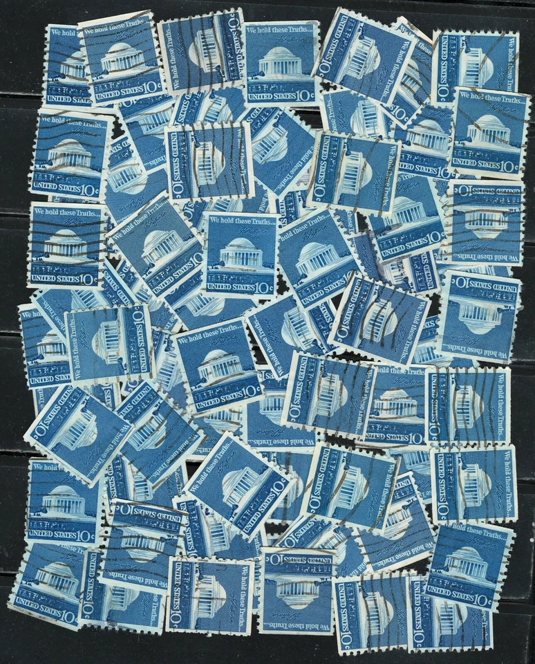 US X 50 Jefferson Memorial Coil Stamp SCOTT# 1520 (used) - Image 1 of 1