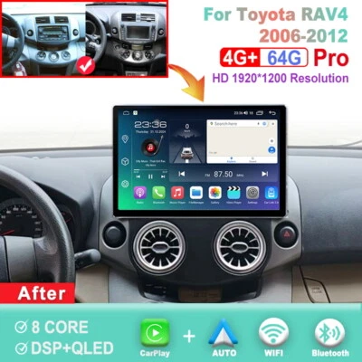 13.1 inch Screen Android Car Radio For Toyota RAV4 2006-2012 Carplay Head Unit - Image 1 of 4