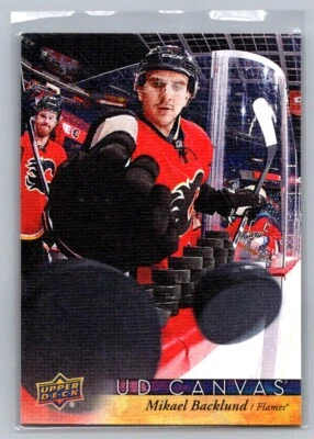 2017-18 Upper Deck #C13 Mikael Backlund UD Canvas - Image 1 of 2