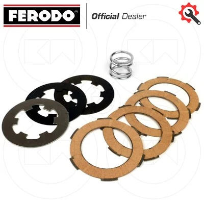 KIT COMPLETO FRIZIONE FERODO CON MOLLA PER PIAGGIO VESPA PK 50 S 50 1982/1982 - Immagine 1 di 3
