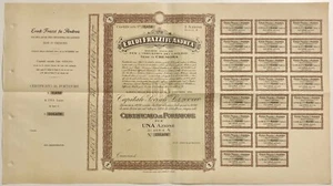 CREMONA EREDI FRAZZI FU ANDREA SOC. ANONIMA LATERIZI 1 AZIONE 1950 SCRIPOFILIA - Picture 1 of 3