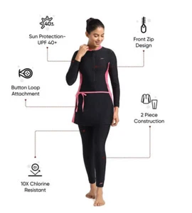 SPEEDO MUJER TRAJE DE BAÑO 2 PIEZAS CUERPO COMPLETO UPF 50 80723016859 40... - Imagen 1 de 4