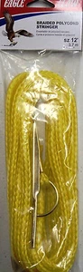 Eagle Claw 12' Heavy Duty Stringer - TWO PACKS - Yellow Braided Polycord #STPD12 - Picture 1 of 1