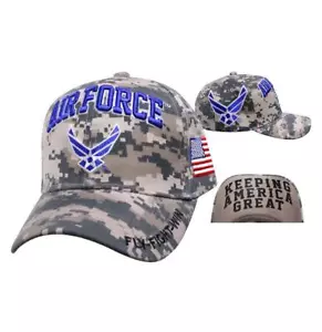 GORRA GORRA DE BÉISBOL DE CAMUFLAJE DIGITAL MILITAR DE LA FUERZA AÉREA USAF - Imagen 1 de 1