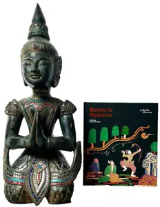 ANTIQUE THAI BUDDHIST TEPPANOM ANGEL GUARDIAN OF ENLIGHTENED BUDDHA LARGE 54 cm - Picture 1 of 24