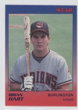 1989 Star Burlington Indians Brian Hart #12