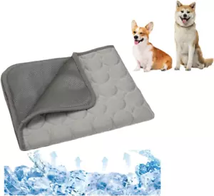 Pet Cooling Mat Cooling Fiber - Washable Non-Toxic Pet Indoor Outdoor Bed, Folda - Picture 1 of 12