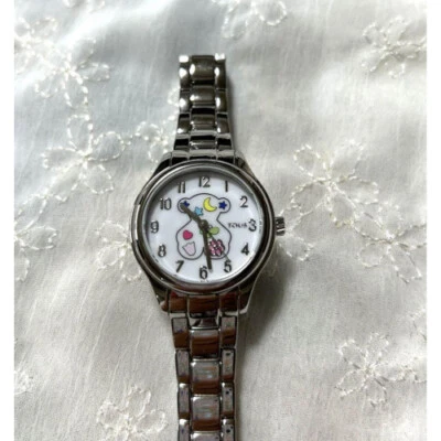 Reloj Pulsera TOUS Oso en esfera Plateado Blanco [N-Como Nuevo] limitado Desde JAPÓN◎ Foto 1 de 4