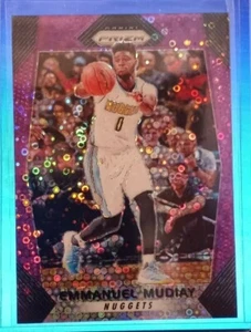 Panini Prizm EMMANUEL MUDIAY Fast Break Prizm Purple 2017-18/75 Denver Nuggets - Imagen 1 de 2