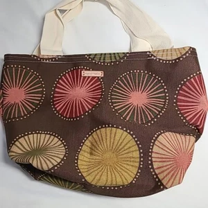 Medium Handmade Bucket Tote Bag Brown Canvas - Picture 1 of 8