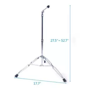 Glarry Straight Becken Ständer Drum Hardware Percussion Halterung Halter Ausrüstung Silber - Bild 1 von 12