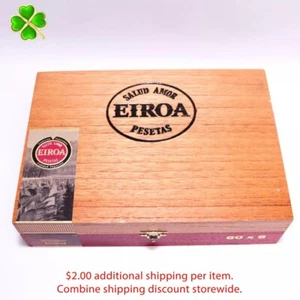 Eiroa Classic 60 x 6 Empty Wood Cigar Box 9.75" x 7" x 2.5" - Picture 1 of 10