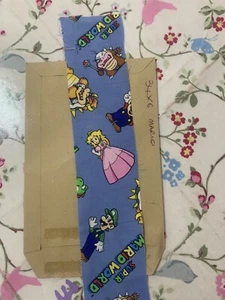 Stoffrest Patchwork Basteln Nähen Material Mario Bro’s & Friends 34x6cm - Bild 1 von 1