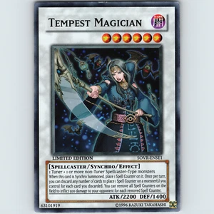 Yugioh Tempest Magician SOVR-ENSE1 Limited Edition Super Rare Holo - LP-NM π - Picture 1 of 2