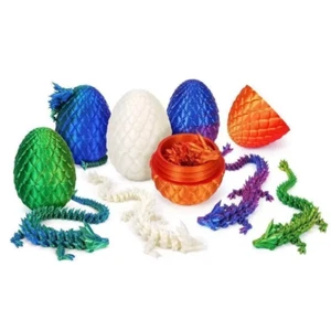 3D Printed Dragons Surprise Dragon Egg Articulating Gemstone Dragon Toy - Picture 1 of 10