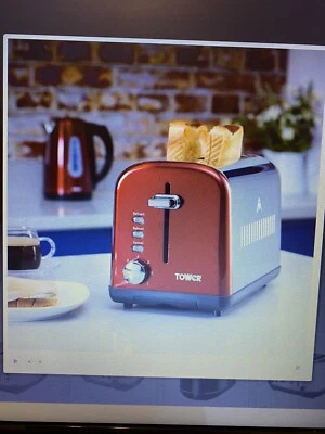 Tower T20014R Infinity 2 Slice Toaster with 7 Setting & Defrost Function NEW BOX - Image 1 of 4