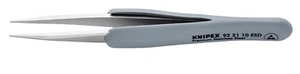 Pinzas de precisión Knipex puntas puntiagudas de acero inoxidable ESD 5 1/4" 92 21 10 ESD - Imagen 1 de 7