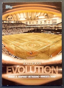2019 Topps Evolution Of Ballpark Gold #EO-10 Metrodome Target Field 47/50 Twins - Picture 1 of 2