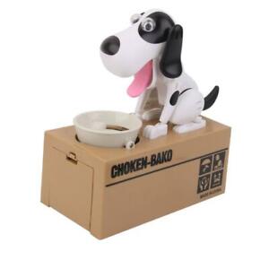 Puppy Bank Money Coin Saving Box Kid Xmas Birthday Gift Dog Eating Coin Storage