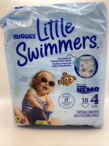 Huggies Little Swimmers Disposable Swim Diapers, SIZE 4 Medium (24-34 Lbs) 18 Ct - Picture 1 of 1