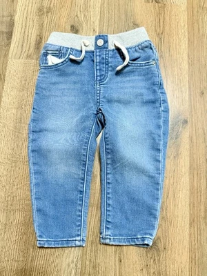 Pantalones de mezclilla Gap, infantes niños talla 12-18M, azules, pull on, rectos Foto 1 de 4