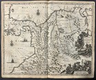 COLOMBIA SOUTH AMERICA 1671 MONTANUS UNUSUAL ANTIQUE COPPER ENGRAVED MAP