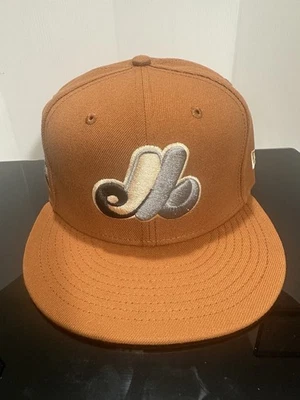 Montreal Expos New Era 7 1/2 Silver Fox 59FIFTY Rust “Olympic Stadium” Patch Hat - Image 1 of 4