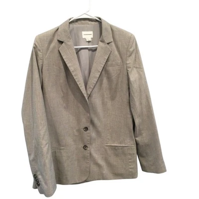 Club Monaco 男式单排扣西装外套 M 码灰色学院风旧钱职业工作 — 第 1/4 张图片