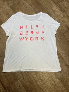 Tommy Hilfiger Womens White T-Shirt XLarge - Picture 1 of 3