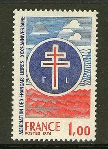 TIMBRE 1885 NEUF XX LUXE - CROIX DE LORRAINE - 30 ANS ASSOC. DES FRANCAIS LIBRES - Imagen 1 de 1