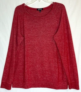 Buffalo David Bitton Women's Sweater Red Heather XL Long Sleeve Rayon Blend Soft - Picture 1 of 8