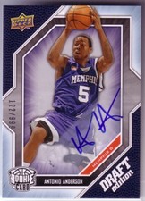 2009-10 Upper Deck Draft Edition Autographs #7 Antonio Anderson/999 - NM-MT