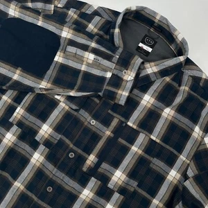 Wrangler ATG Flannel Shirt Mens 3XL Multi Plaid Regular Fit Collared Button Down - Picture 1 of 9