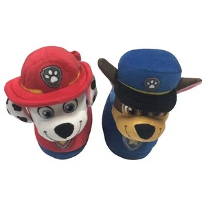 Paw Patrol Toddler Boys Light up Marshall & Chase Slippers House Shoes - Picture 1 of 2