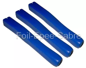 TRE (3) maniglie da schermatura stile francese in gomma su plastica pellicola per adulti Epee - Foto 1 di 1