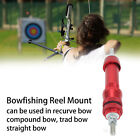 (Red)Bowfishing Reel Mount Aluminium Alloy Fly Fishing Reel For Compound