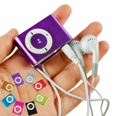 Mini Clip-on MP3 Player with Micro TF/SD Slot Portable WITH ACCESSORIES NEW - Image 1 of 4