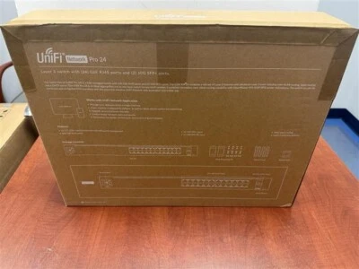 Ubiquiti UniFi 24-Port Managed Gigabit Switch (USW-Pro-24) *Non-PoE* - Image 1 of 4