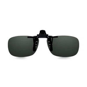 Tinted Clip On Sunglasses For Your Glasses, Green Flip Up Lenses For Men & Women - Picture 1 of 10
