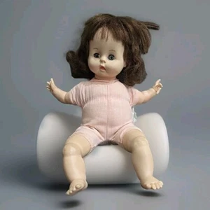 Effanbee Baby Doll Occhi Addormentati Blu 13" Bambina - Foto 1 di 10